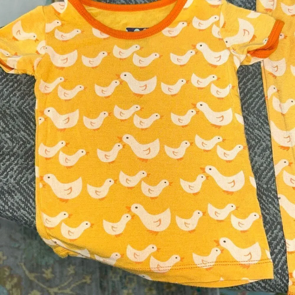 Kickee pants duck pajama set 6/12